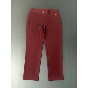 Anne Klein Maroon/Burgundy Pull-On Pants, Size 6
